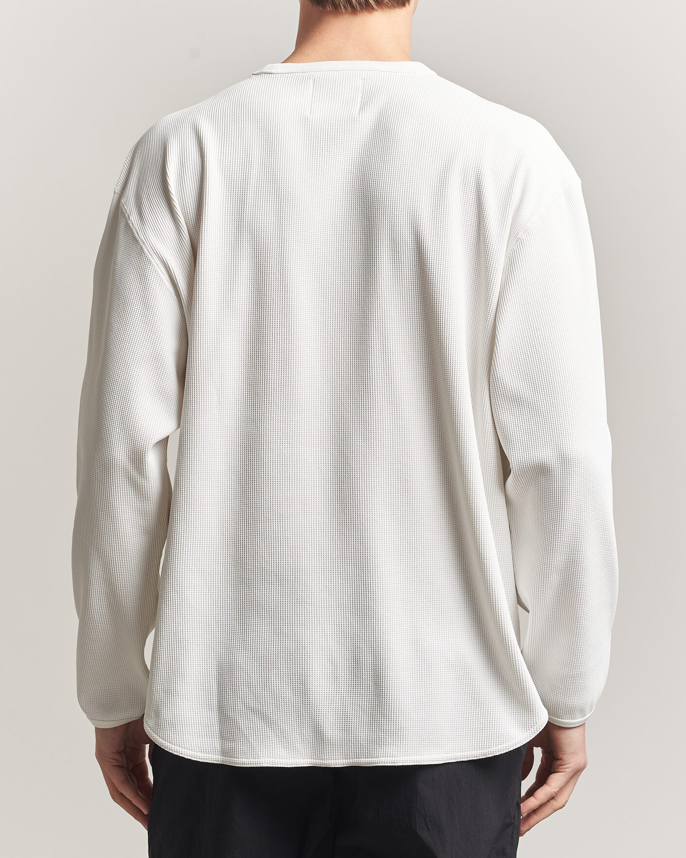 Mies | T-paidat | Snow Peak | Dry Waffle Long Sleeve T-Shirt Off White