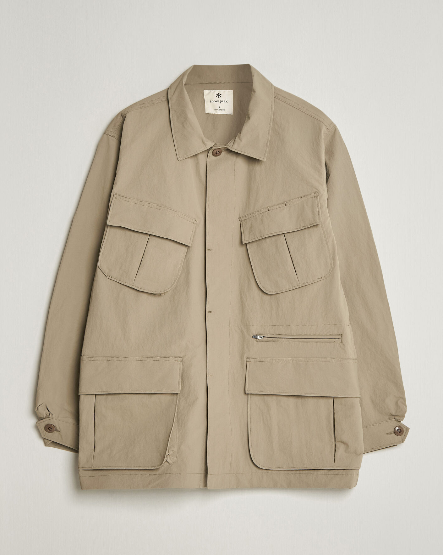 Mies | Takit | Snow Peak | Nylon Washer Jacket Greige