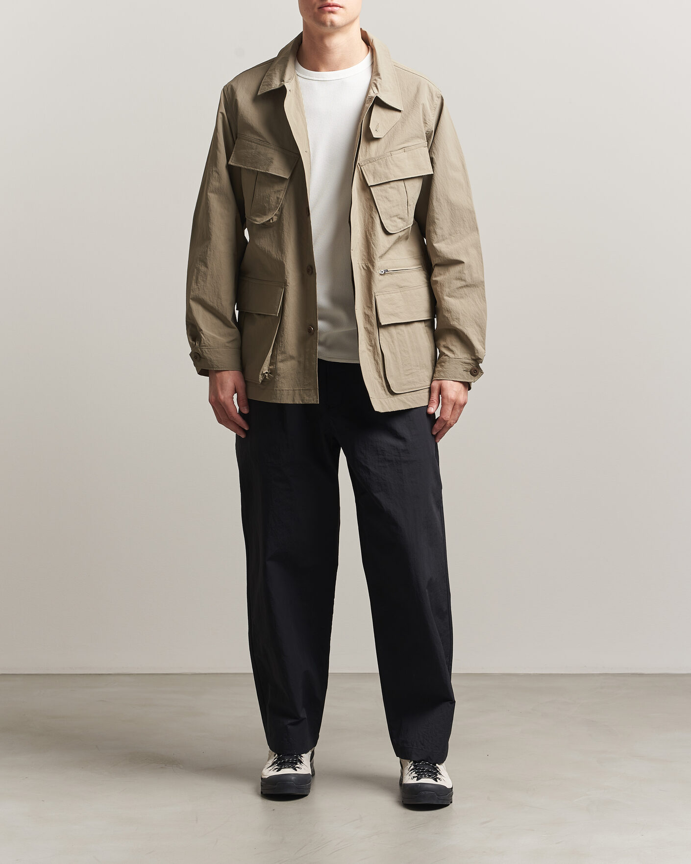 Mies | Takit | Snow Peak | Nylon Washer Jacket Greige