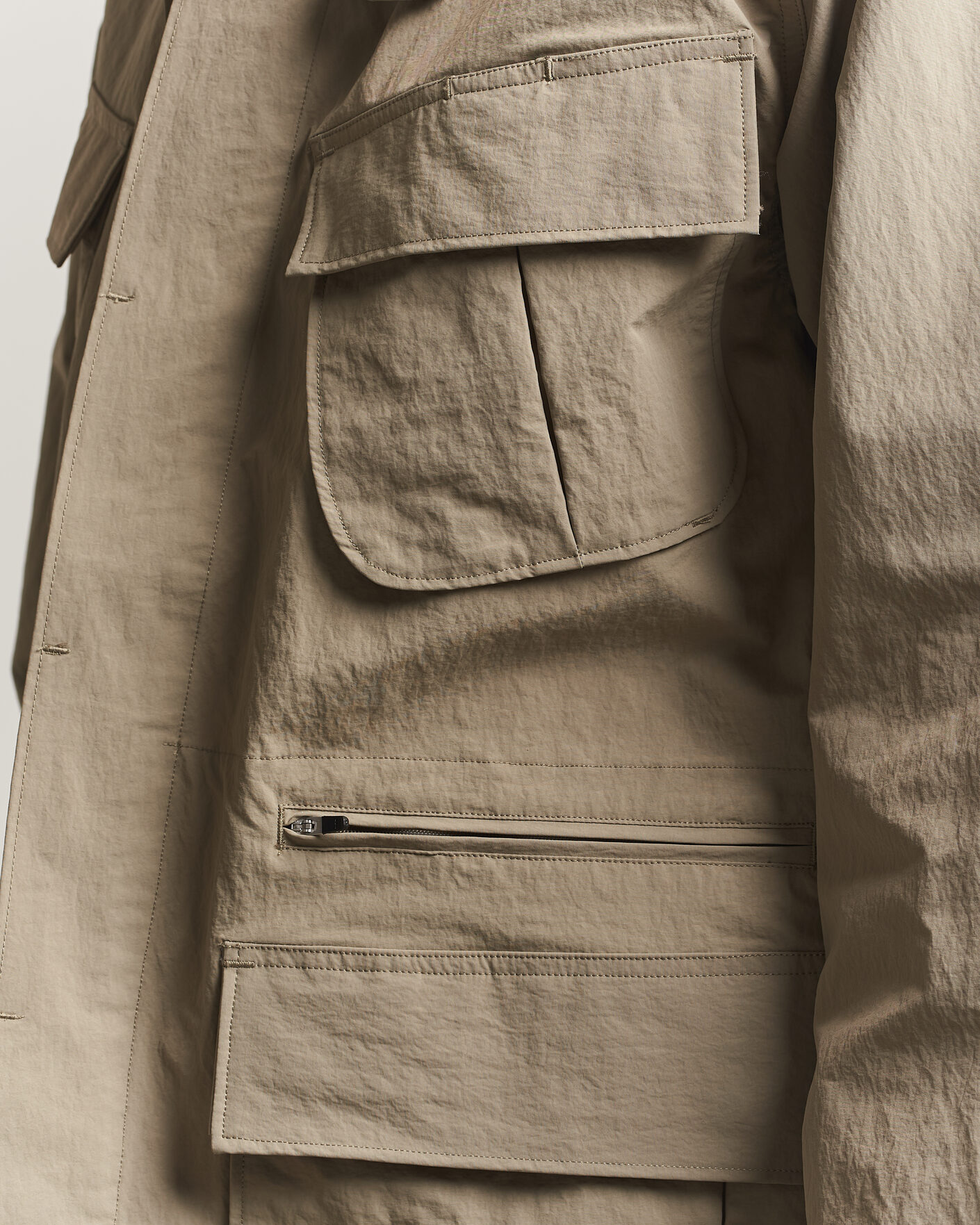 Mies | Takit | Snow Peak | Nylon Washer Jacket Greige