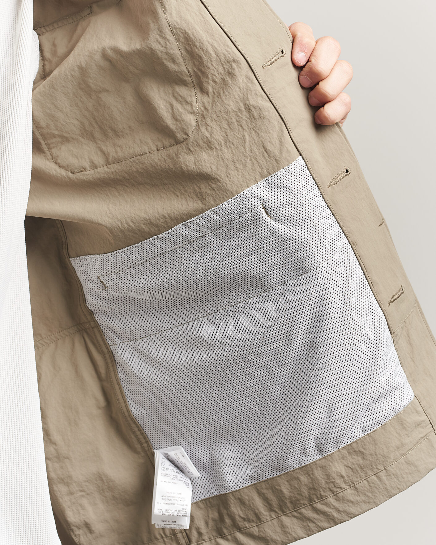 Mies | Takit | Snow Peak | Nylon Washer Jacket Greige