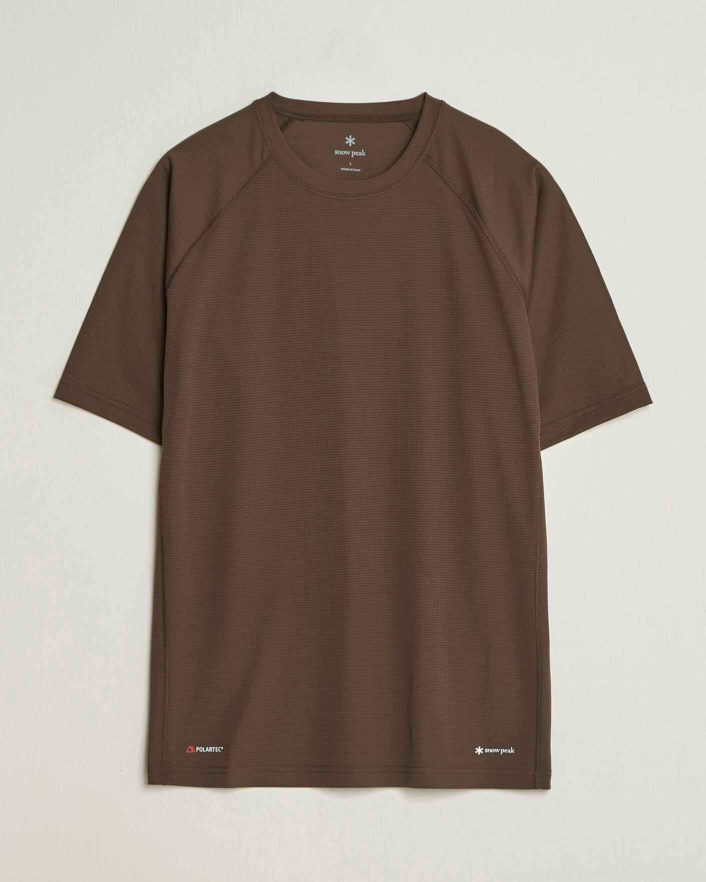 Mies | T-paidat | Snow Peak | Polartec Power Dry T-Shirt Brown