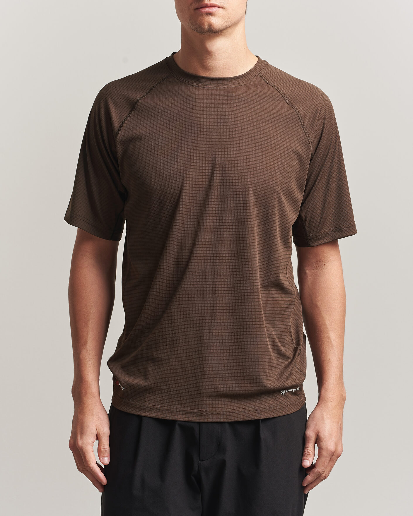 Mies | T-paidat | Snow Peak | Polartec Power Dry T-Shirt Brown