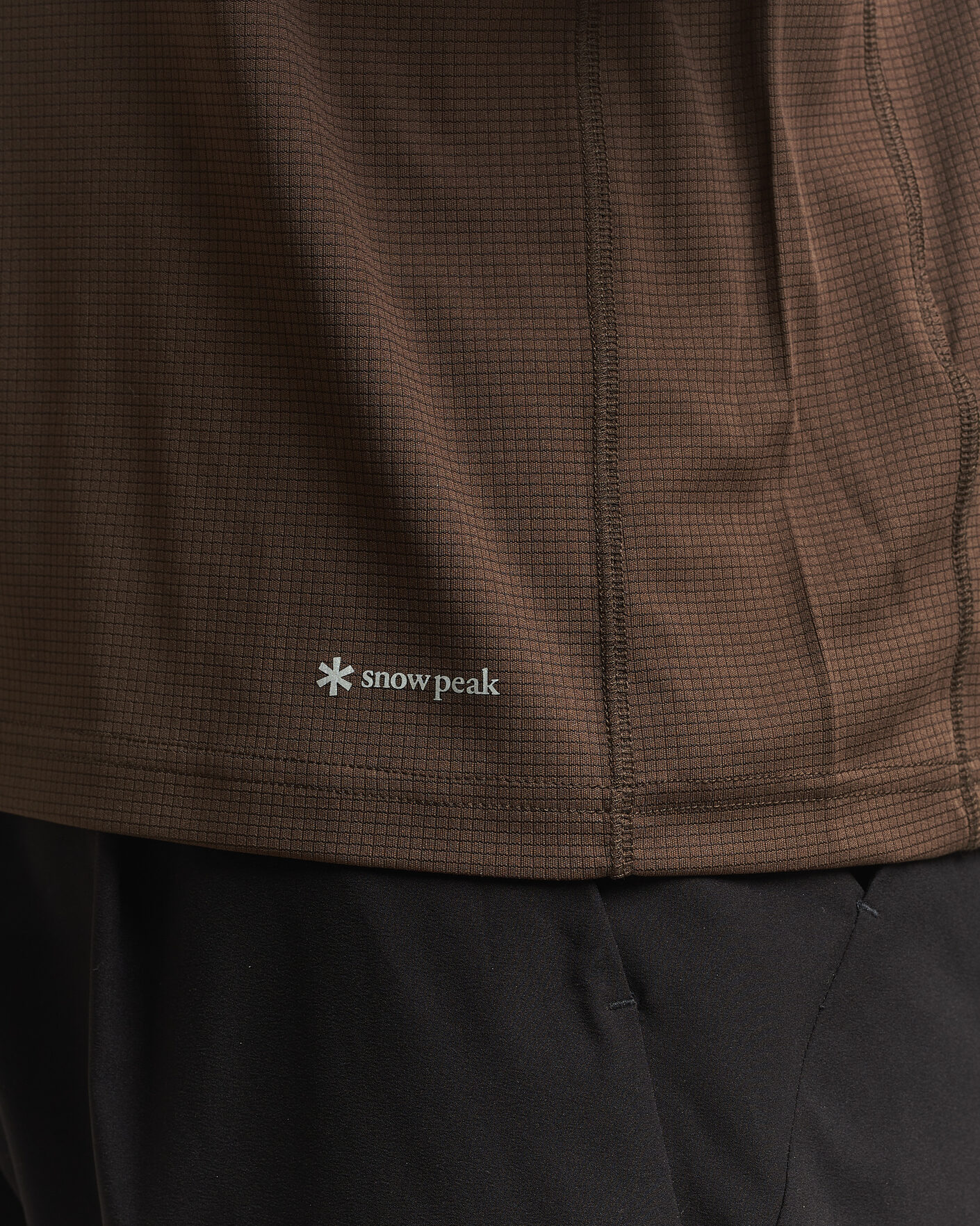 Mies | T-paidat | Snow Peak | Polartec Power Dry T-Shirt Brown