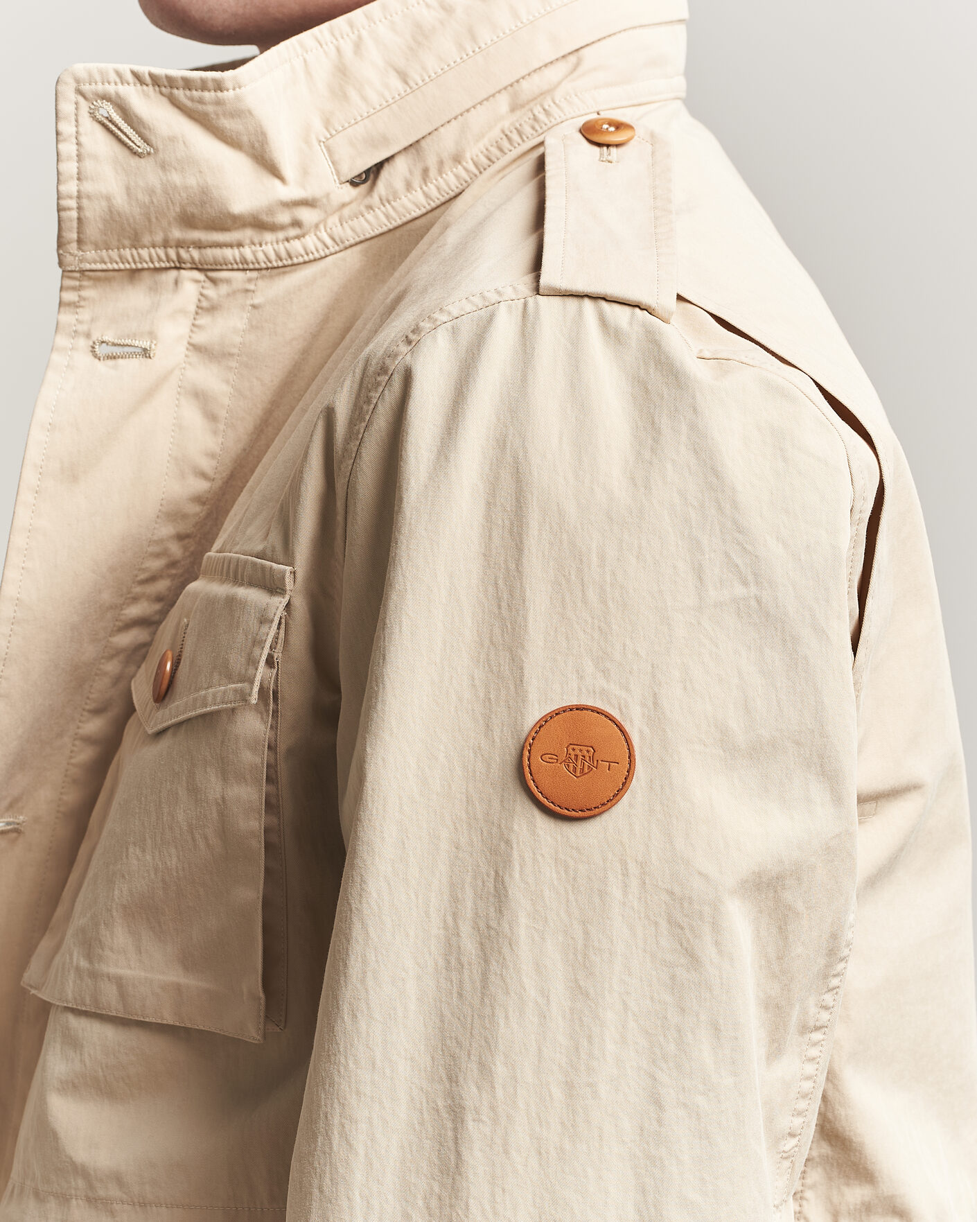Mies | Takit | Gant | Cotton Field Jacket Oat Beige