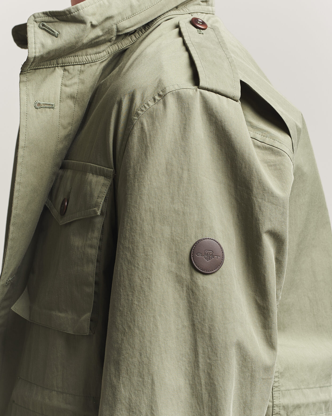 Mies | Takit | Gant | Cotton Field Jacket Dry Herb Green