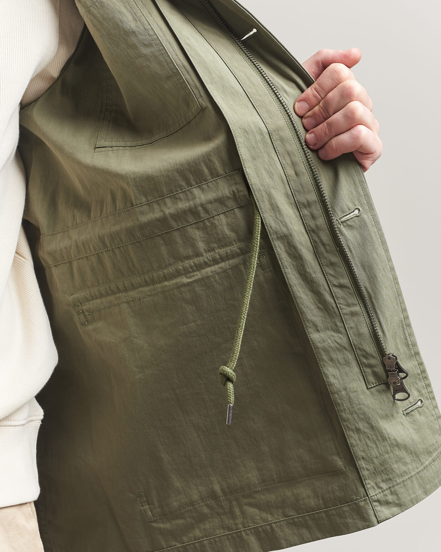 Mies | Takit | Gant | Cotton Field Jacket Dry Herb Green