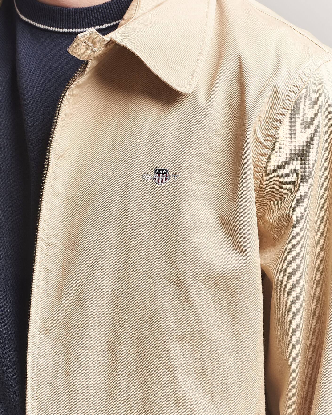 Mies | Takit | Gant | Cotton Windcheater Jacket Oat Beige