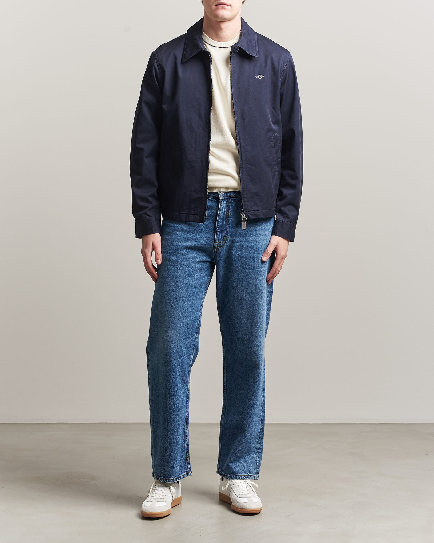 Mies | Takit | GANT | Cotton Windcheater Jacket Evening Blue