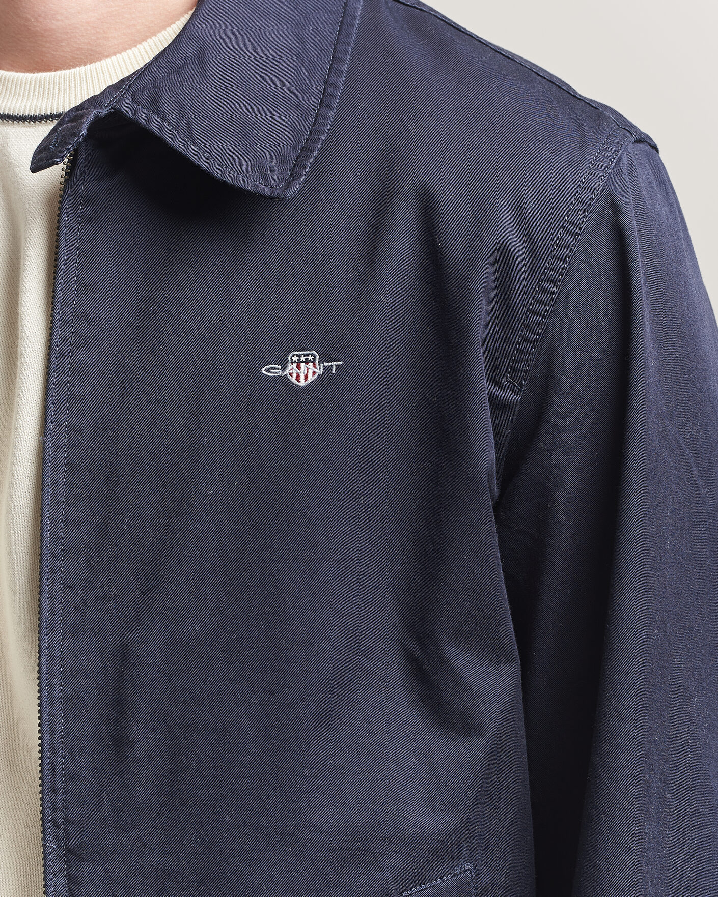 Mies | Takit | Gant | Cotton Windcheater Jacket Evening Blue