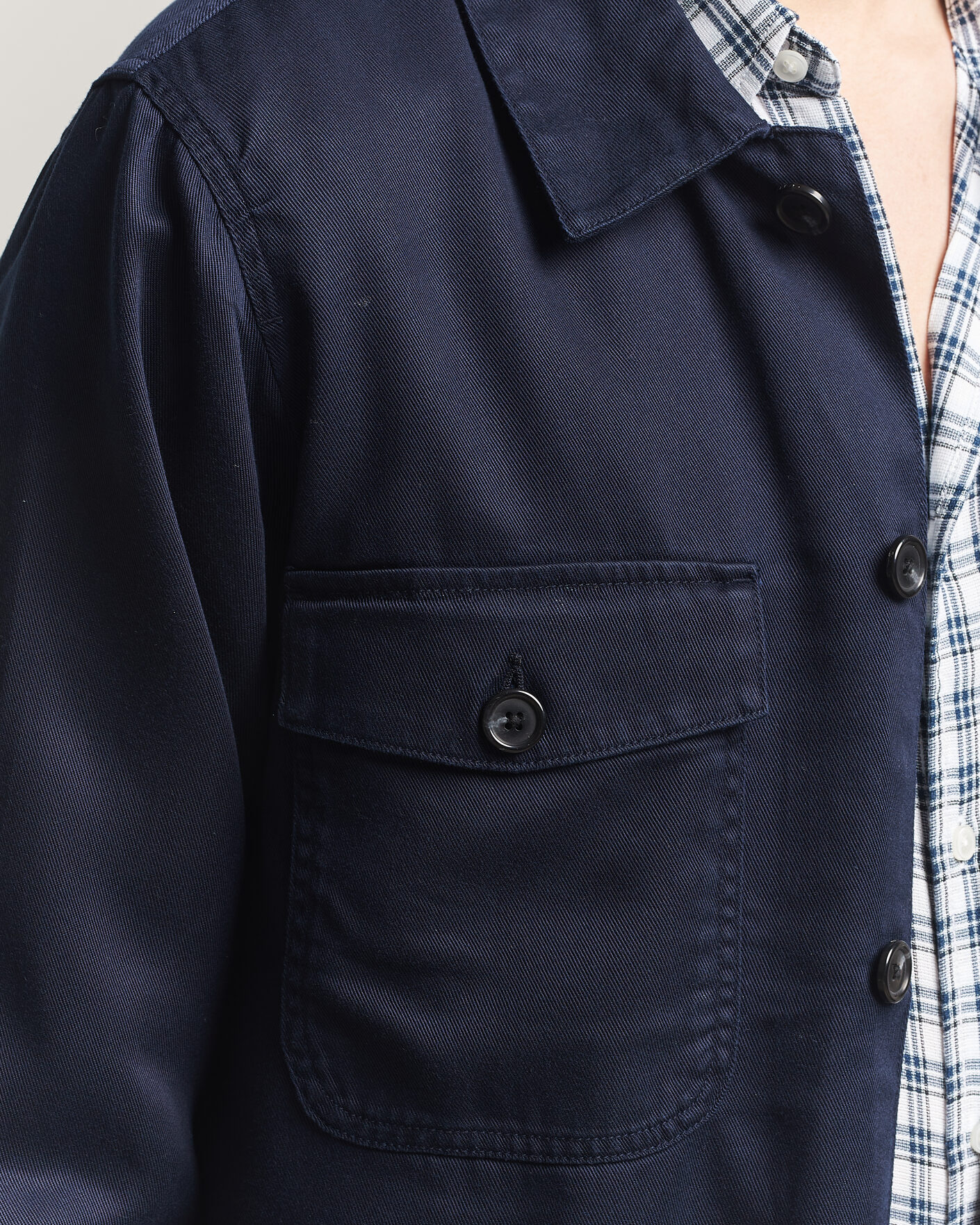 Mies | Kauluspaidat | Gant | Regular Fit Lyocell Overshirt Evening Blue