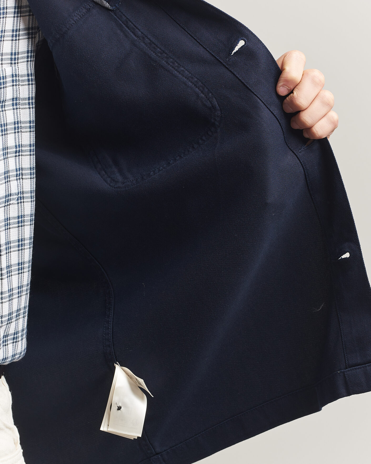 Mies | Kauluspaidat | Gant | Regular Fit Lyocell Overshirt Evening Blue