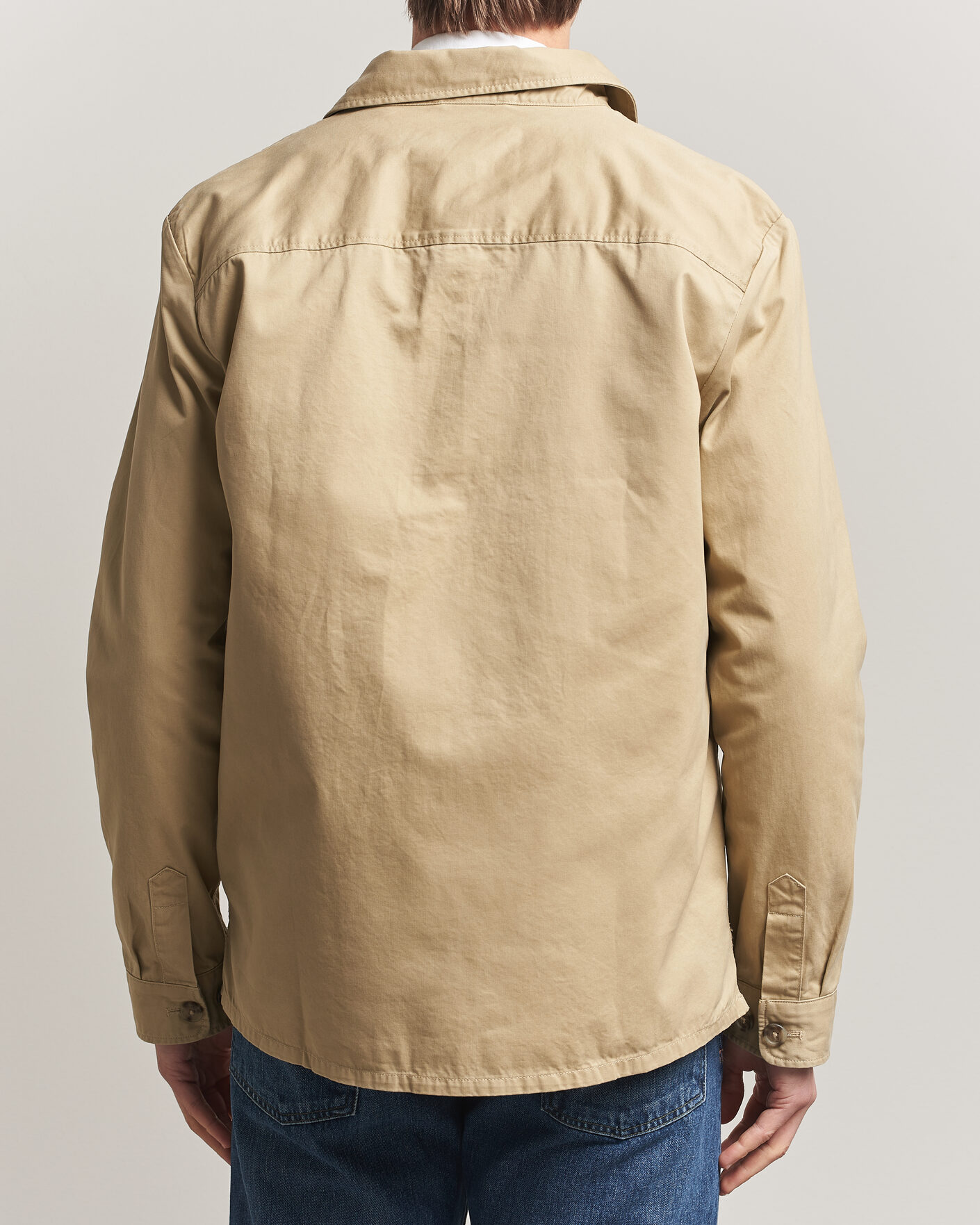 Mies | Kauluspaidat | Gant | Regular Fit Cotton Twill Overshirt Woody Beige