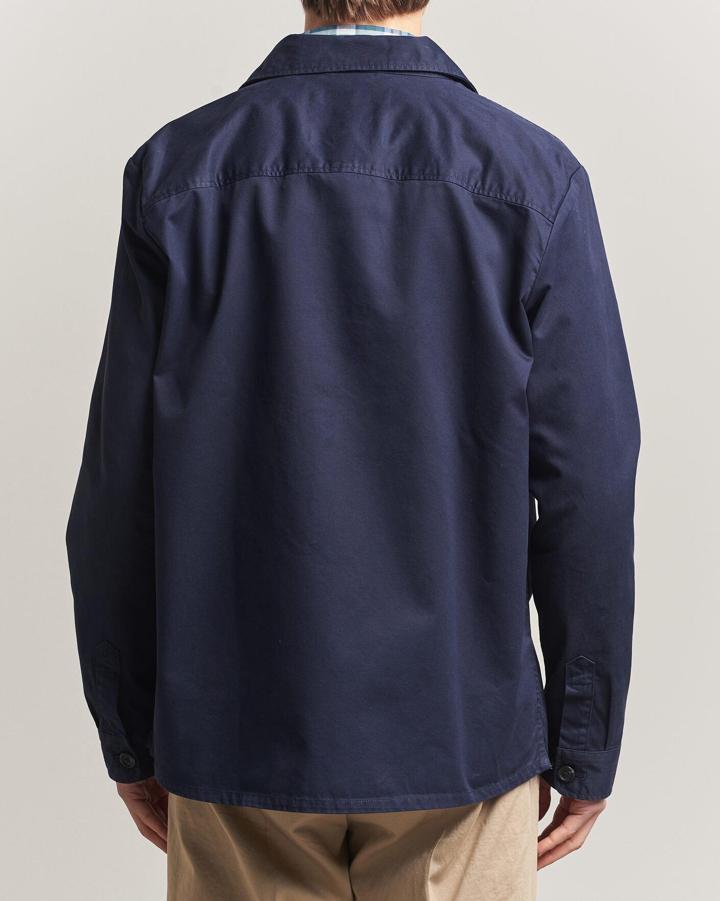 Mies | Kauluspaidat | Gant | Regular Fit Cotton Twill Overshirt Evening Blue