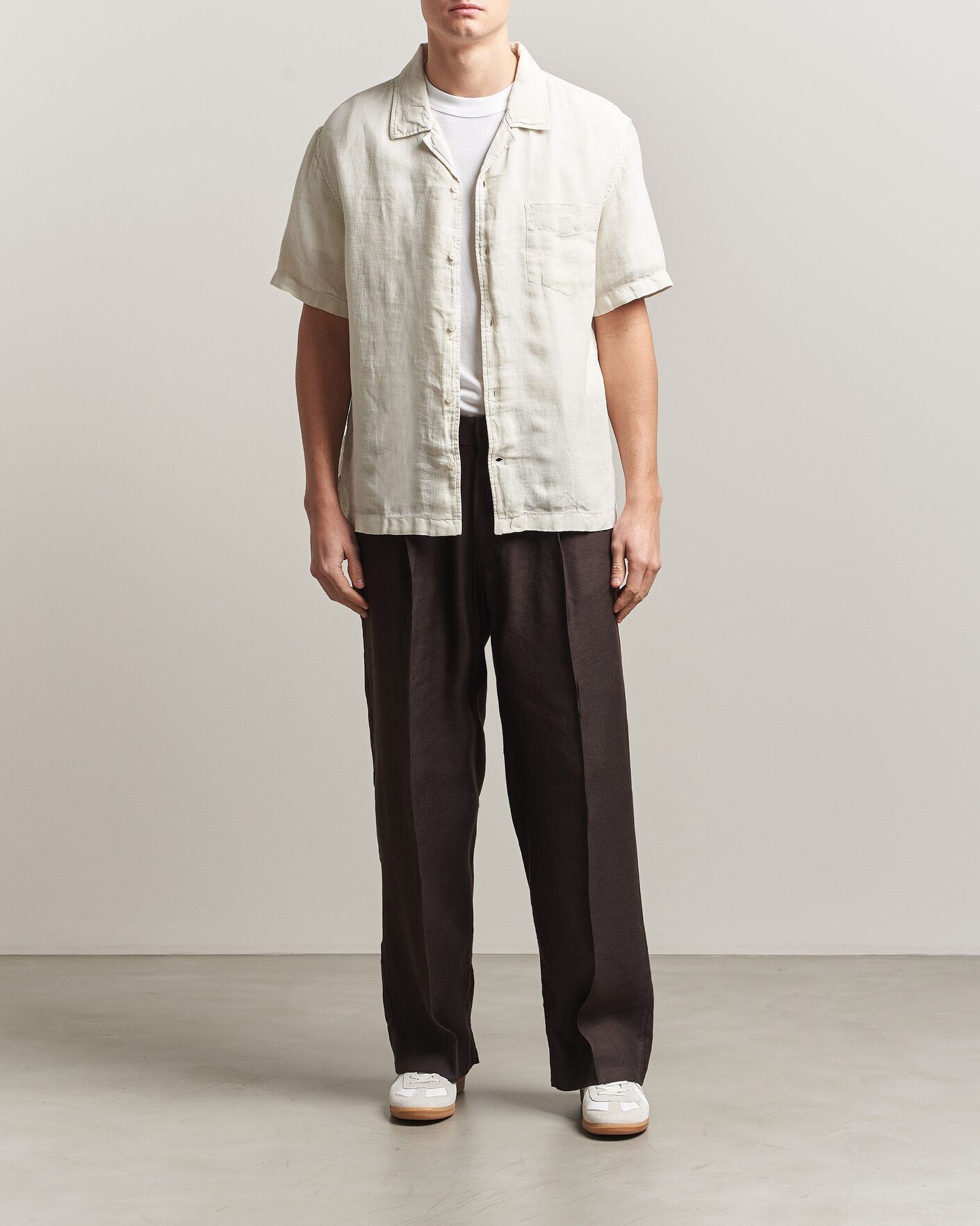 Mies | Kauluspaidat | Gant | Regular Fit Garment Dyed Resort Shirt Sand