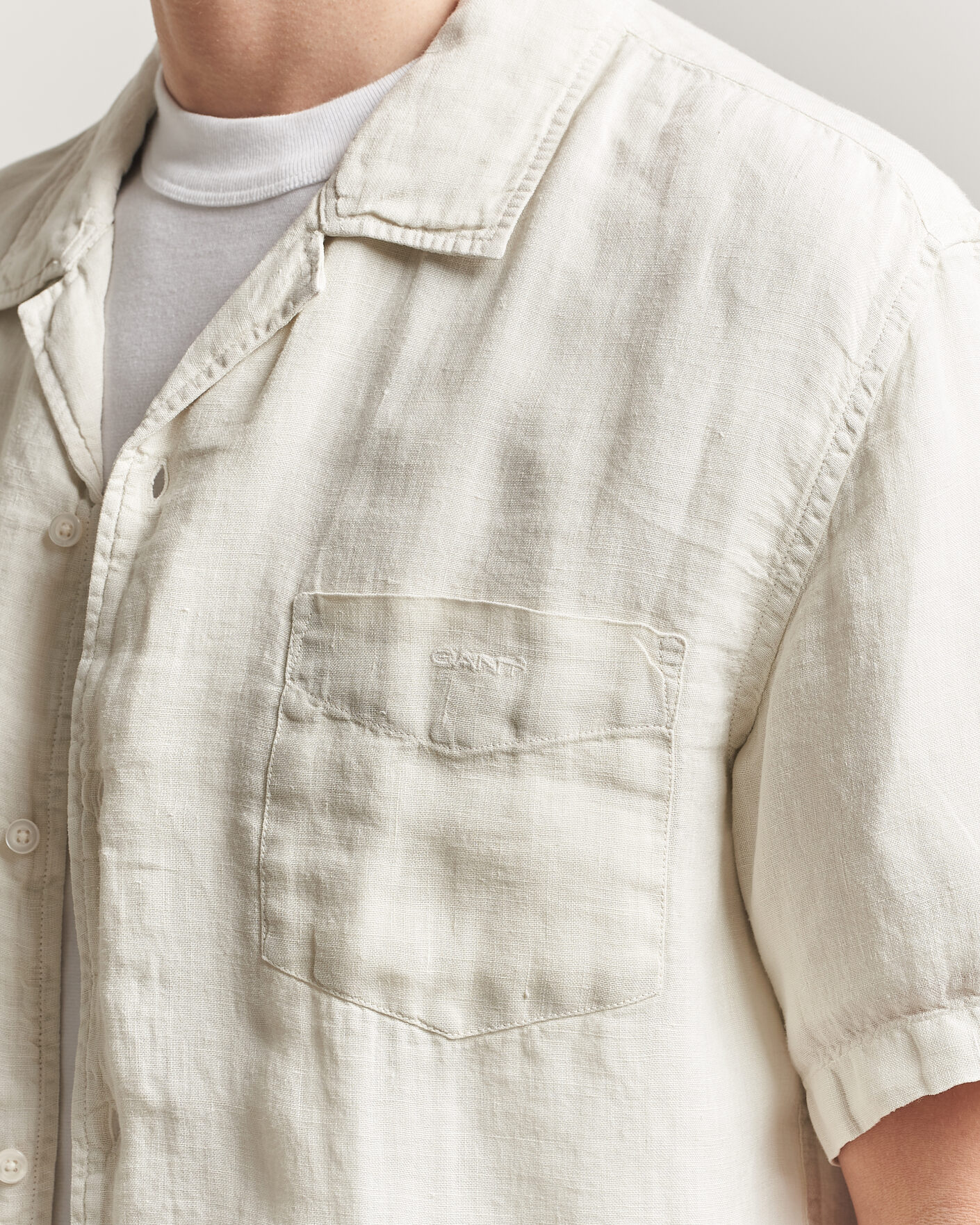 Mies | Kauluspaidat | Gant | Regular Fit Garment Dyed Resort Shirt Sand