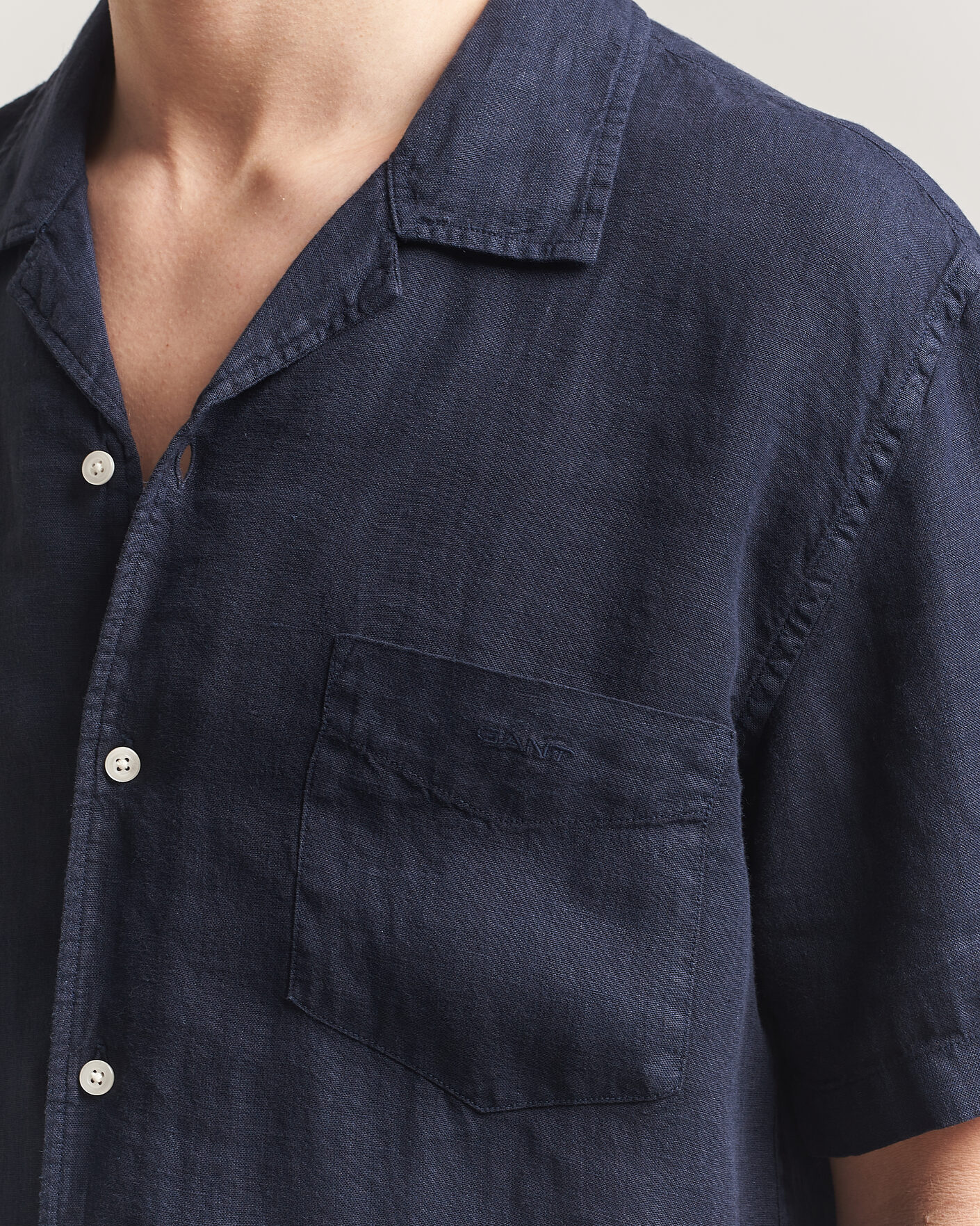 Mies | Kauluspaidat | Gant | Regular Fit Garment Dyed Camp Shirrt Evening Blue