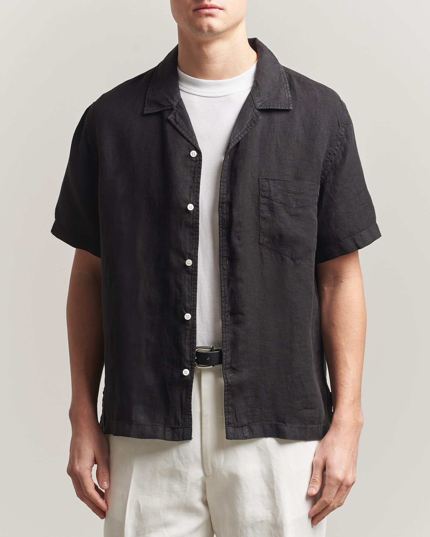 Mies | Kauluspaidat | Gant | Regular Fit Garment Dyed Resort Shirt Black