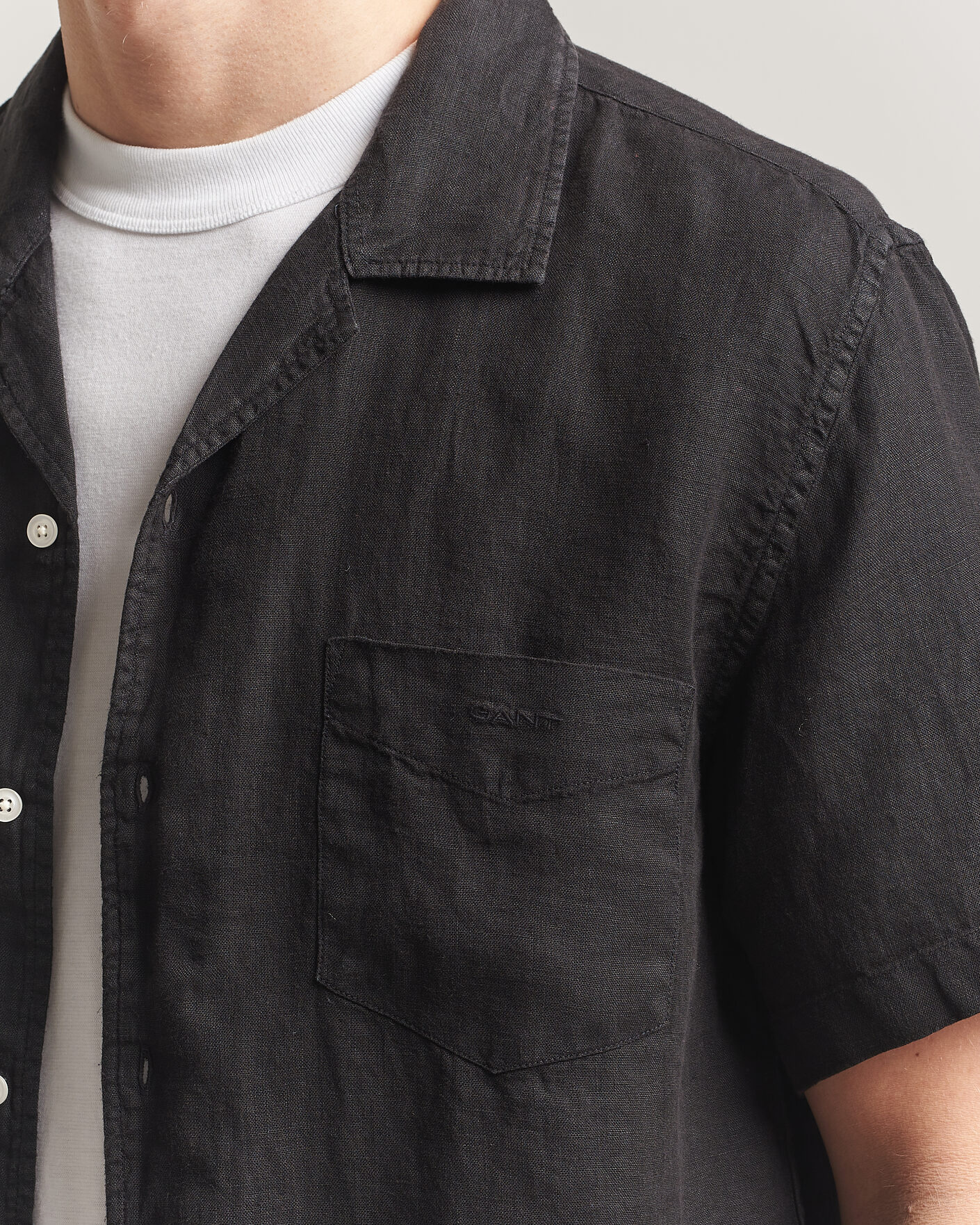 Mies | Kauluspaidat | Gant | Regular Fit Garment Dyed Resort Shirt Black