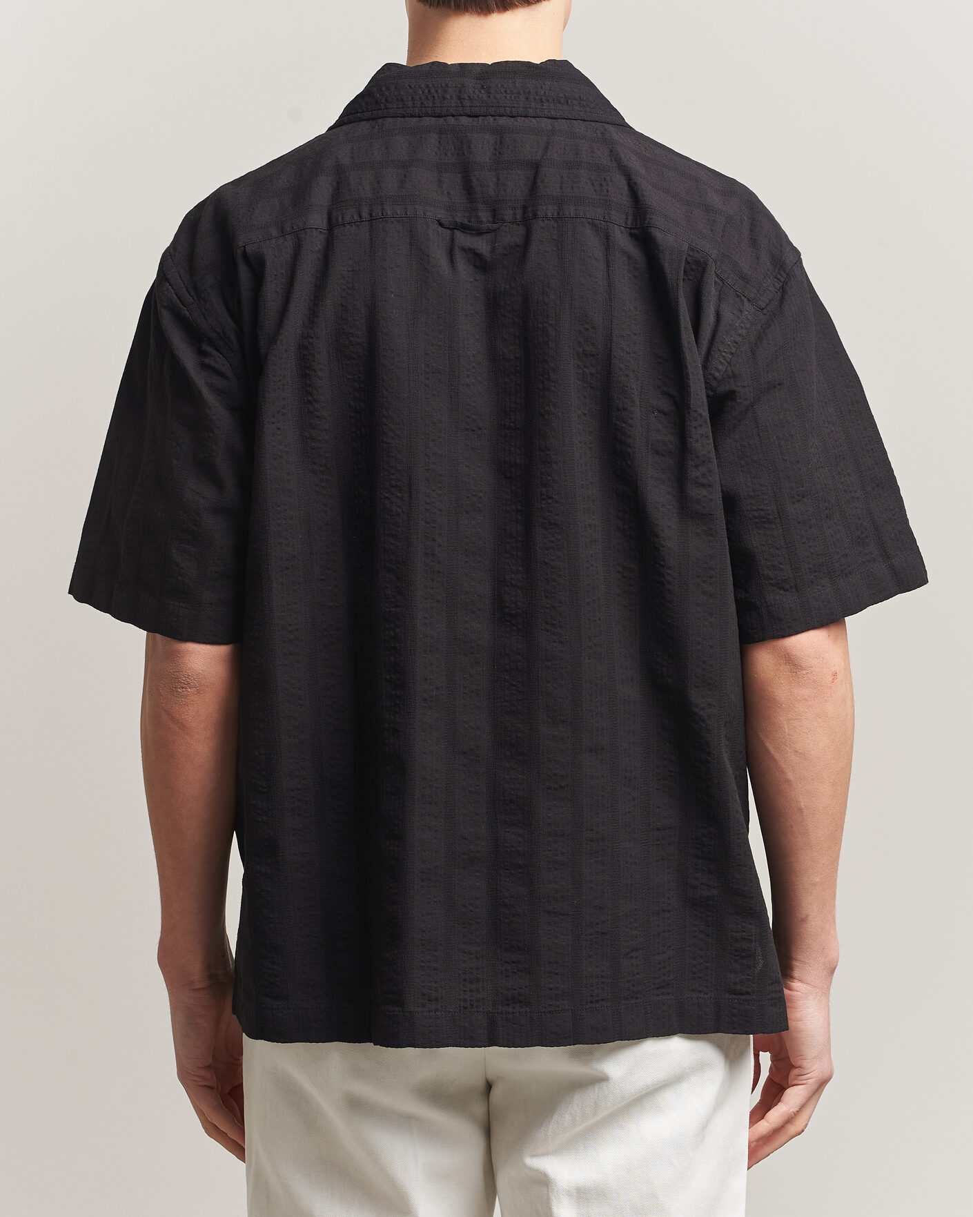 Mies | Kauluspaidat | Gant | Relaxed Fit Dobby Striped Camp Shirt Black