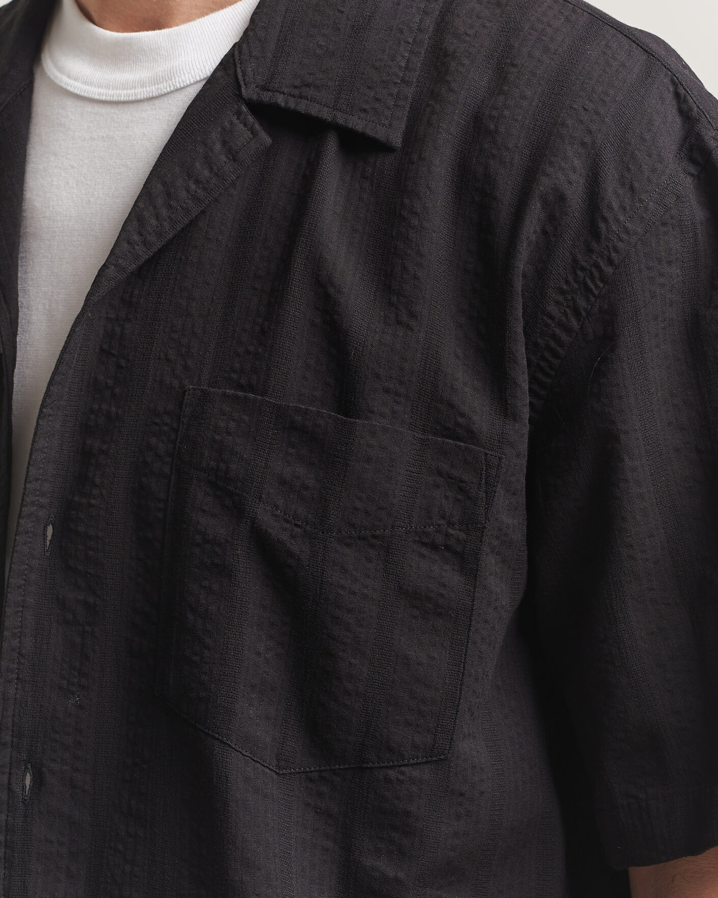 Mies | Kauluspaidat | Gant | Relaxed Fit Dobby Striped Camp Shirt Black