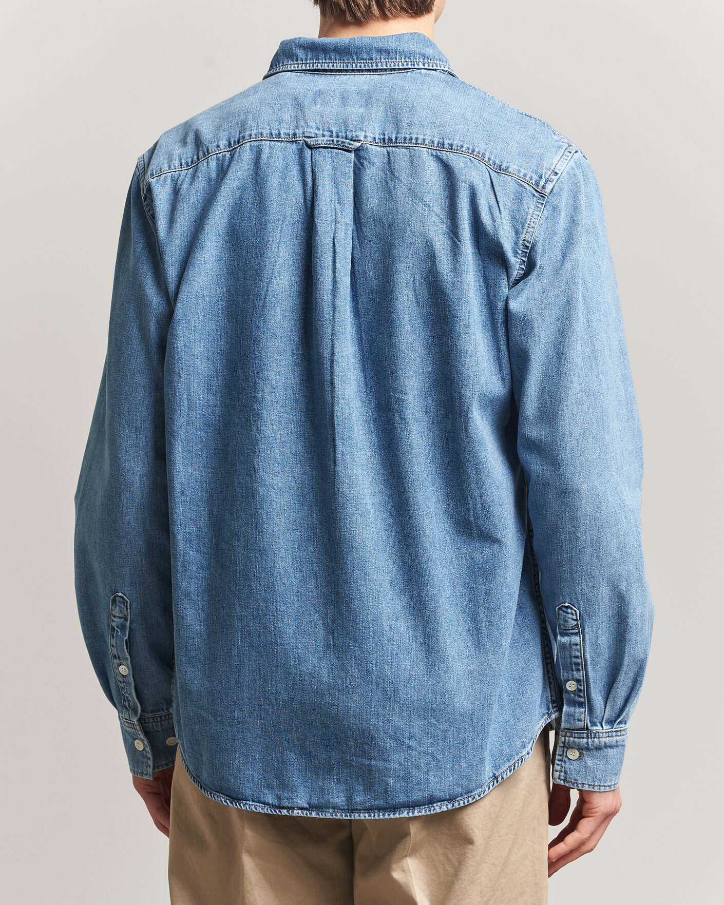 Mies | Kauluspaidat | GANT | Regular Fit Denim Shirt Semi Light Blue Worn In