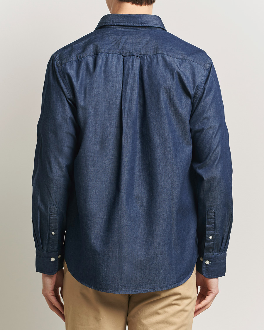 Mies | Kauluspaidat | GANT | Regular Fit Indigo Twill Shirt Dark Indigo