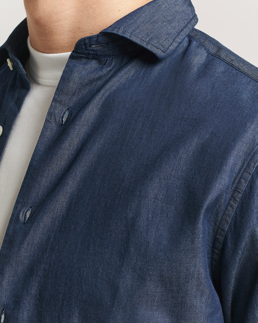 Mies | Kauluspaidat | Gant | Regular Fit Indigo Twill Shirt Dark Indigo