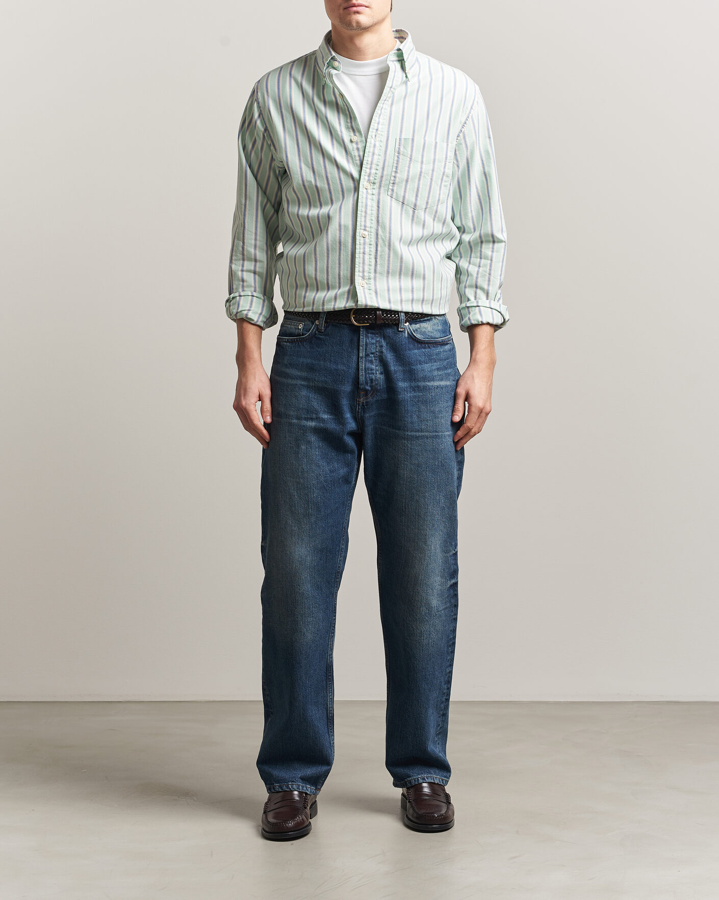 Mies | Kauluspaidat | Gant | Regluar Fit Archive Oxford Shirt Washed Turquoise