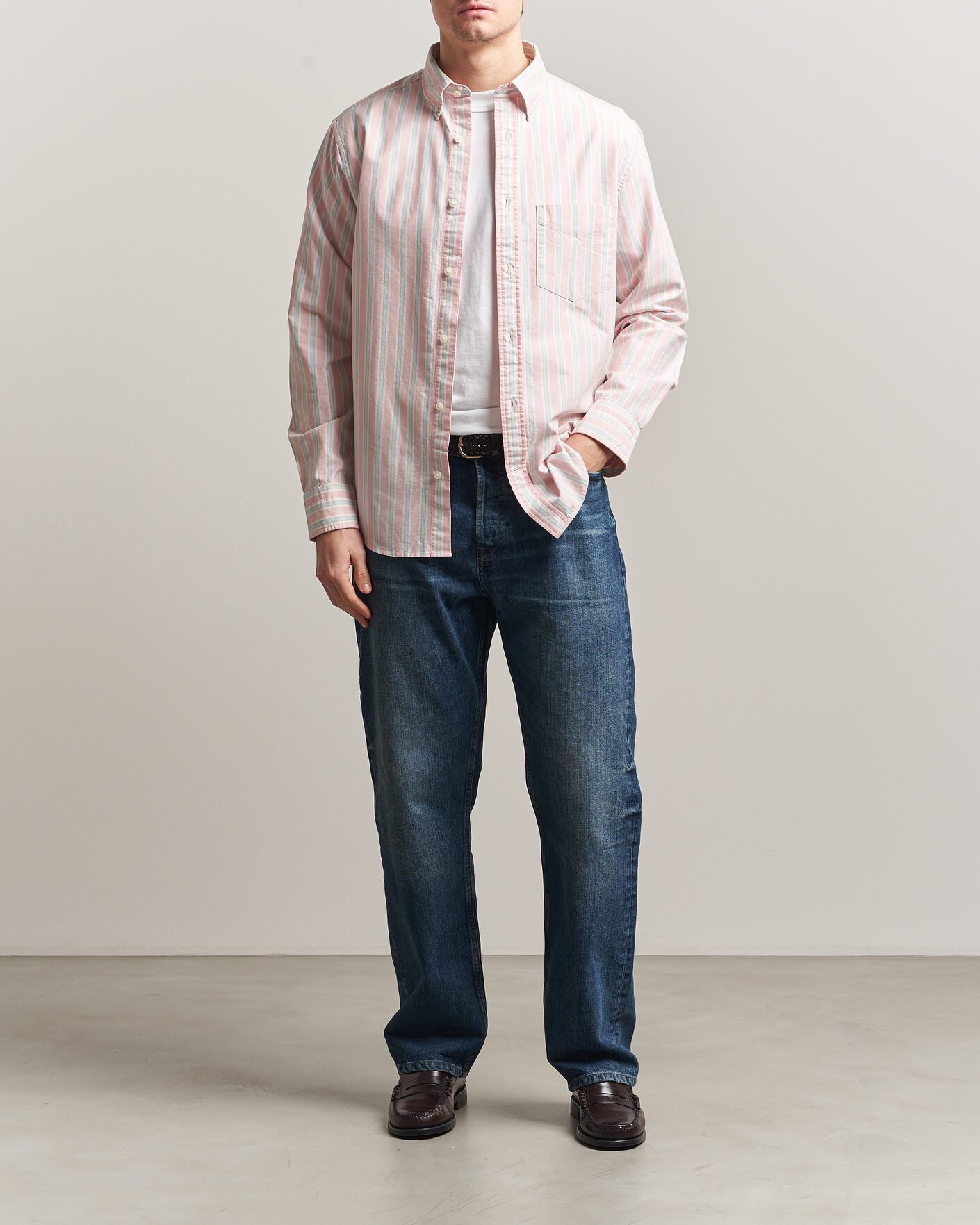 Mies | Kauluspaidat | GANT | Regluar Fit Archive Oxford Shirt Washed Pink