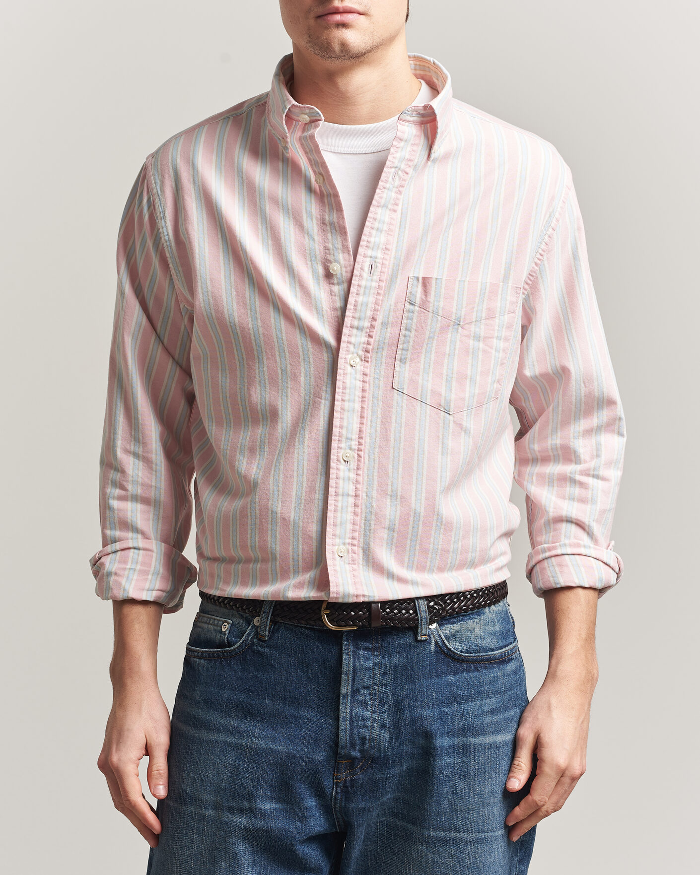 Mies | Kauluspaidat | GANT | Regluar Fit Archive Oxford Shirt Washed Pink
