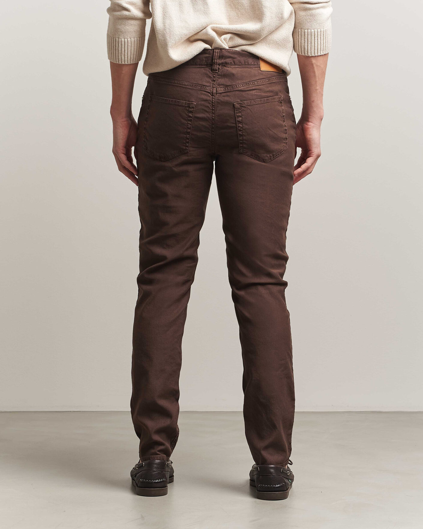 Mies | Housut | Gant | Slim Fit Cotton/Linen 5-Pocket Pants Rich Brown