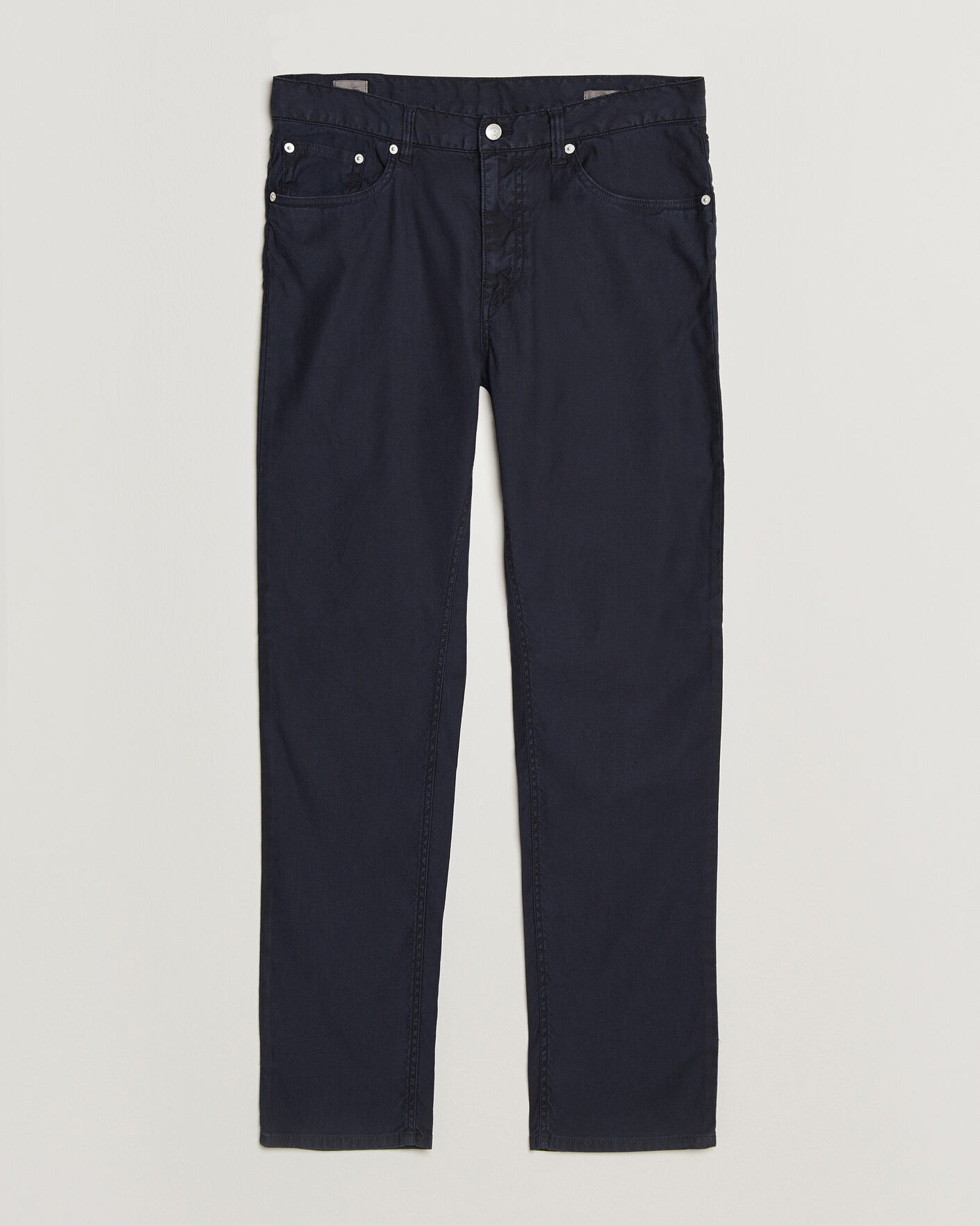 Mies | Housut | Gant | Slim Fit Cotton/Linen 5-Pocket Pants Evening Blue