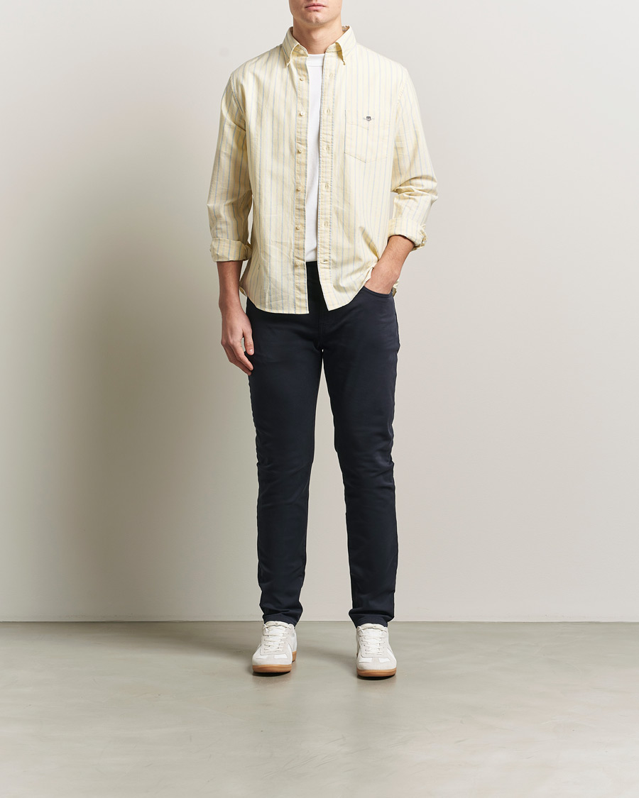 Mies | Housut | GANT | Slim Fit Desert 5-Pocket Pants Evening Blue