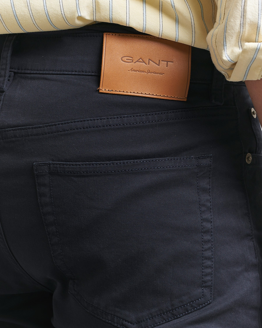 Mies | Housut | Gant | Slim Fit Desert 5-Pocket Pants Evening Blue