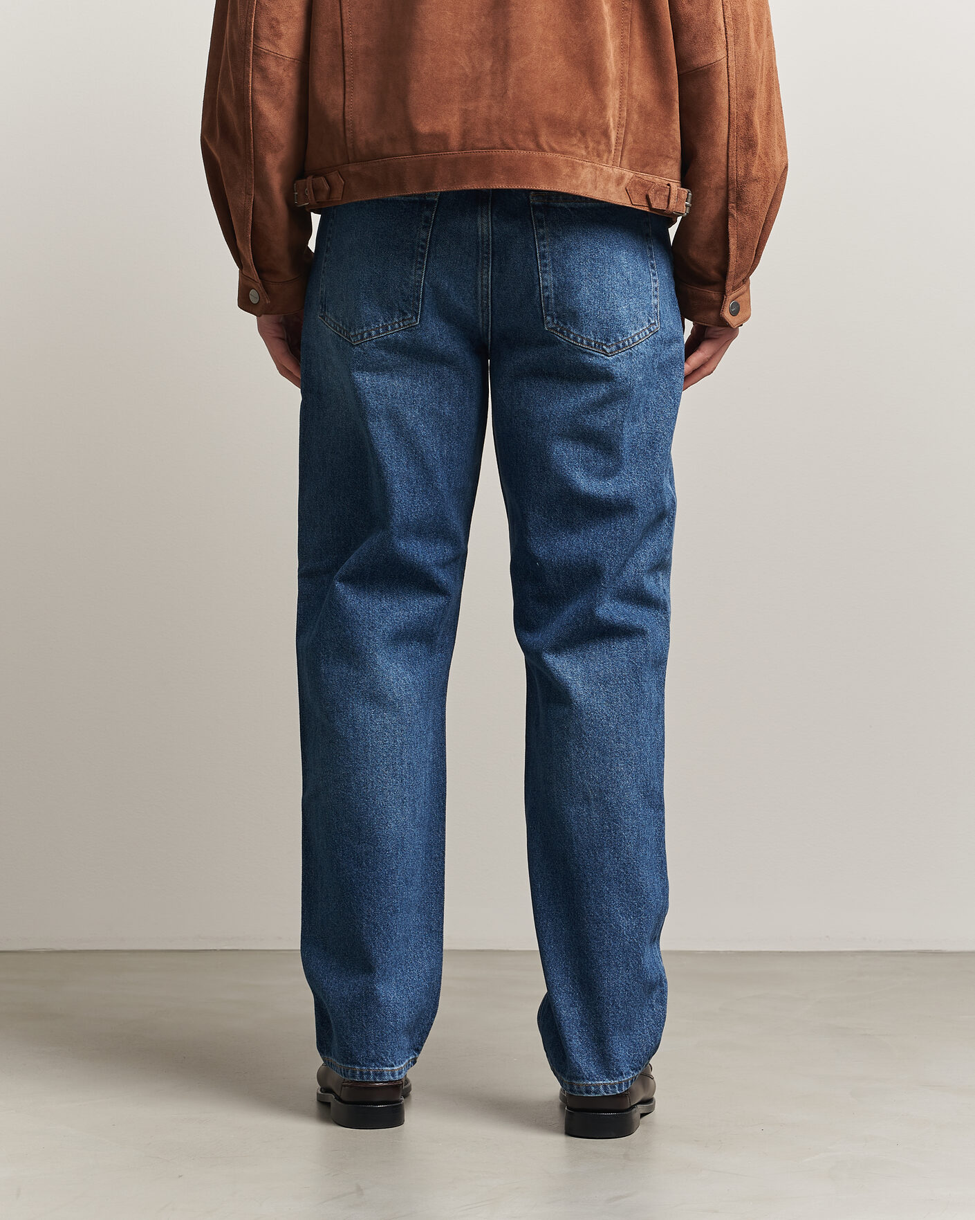 Mies | Housut | Gant | Straight Fit Jeans Mid Blue Worn In