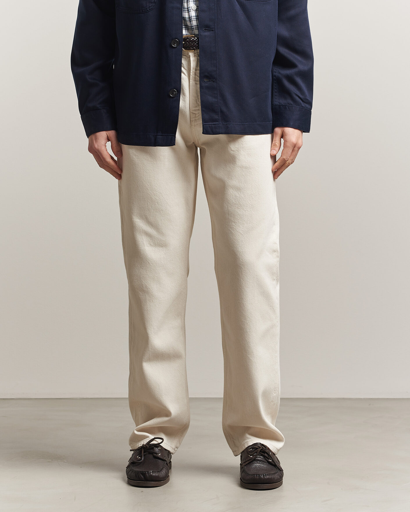 Mies | Farkut | Gant | Straight Fit Jeans Ecru