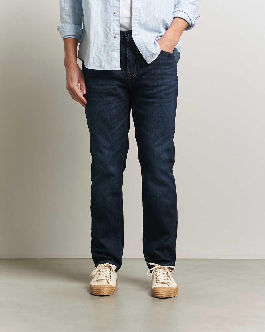 Mies | Housut | Gant | Regular Fit Jeans Dark Blue Broken In