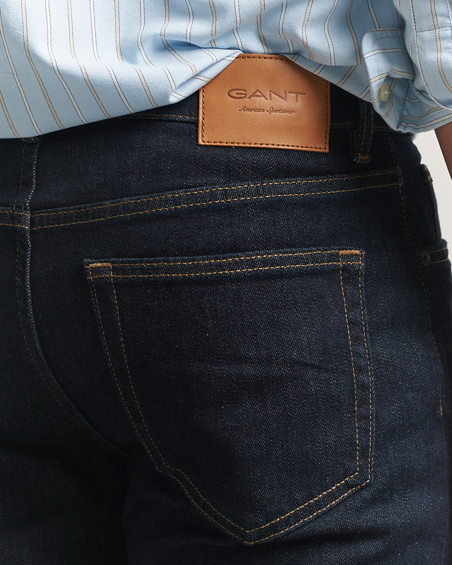 Mies | Housut | Gant | Regular Fit Jeans Dark Blue