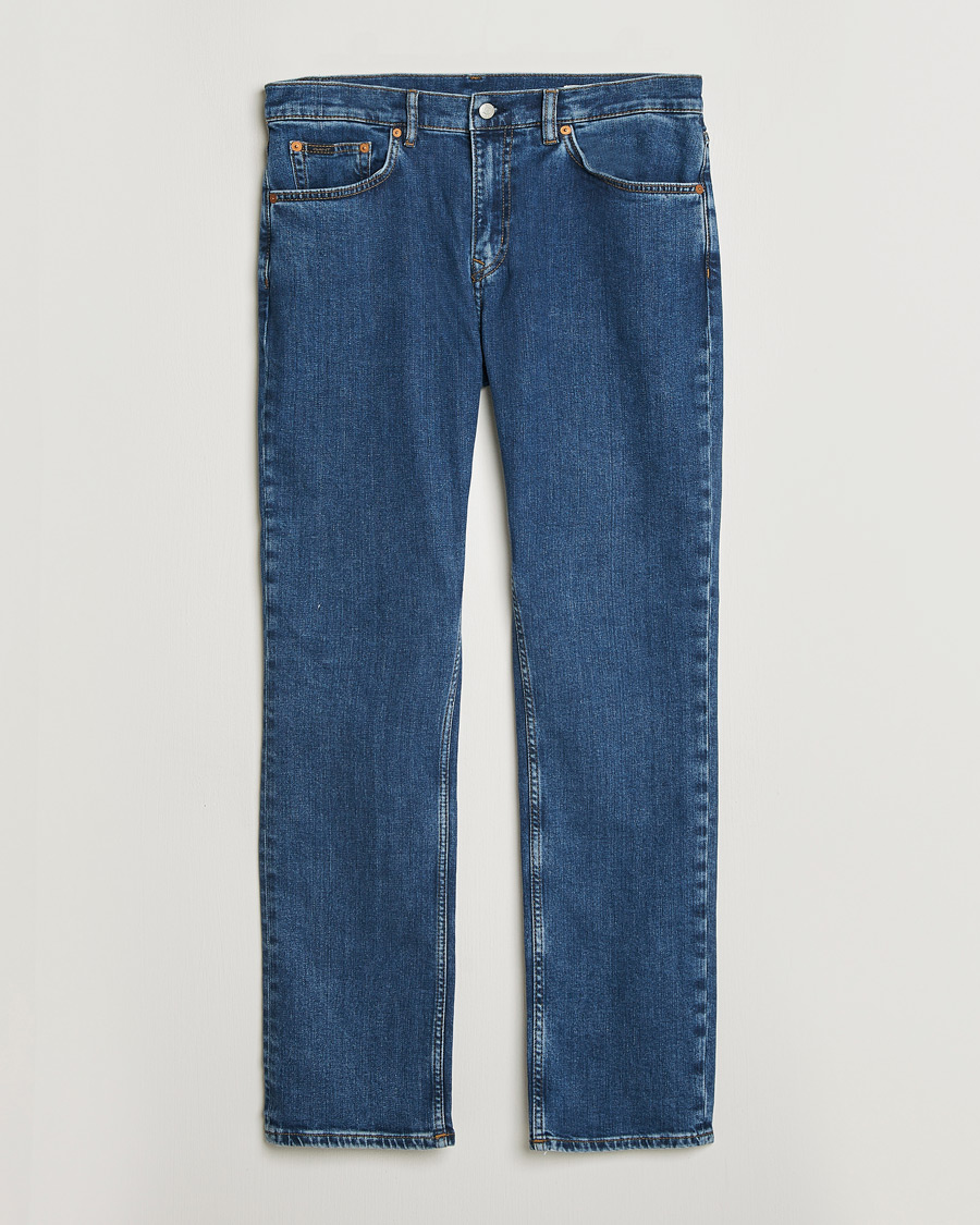 Mies | Housut | Gant | Regular Fit Jeans Mid Blue Vintage