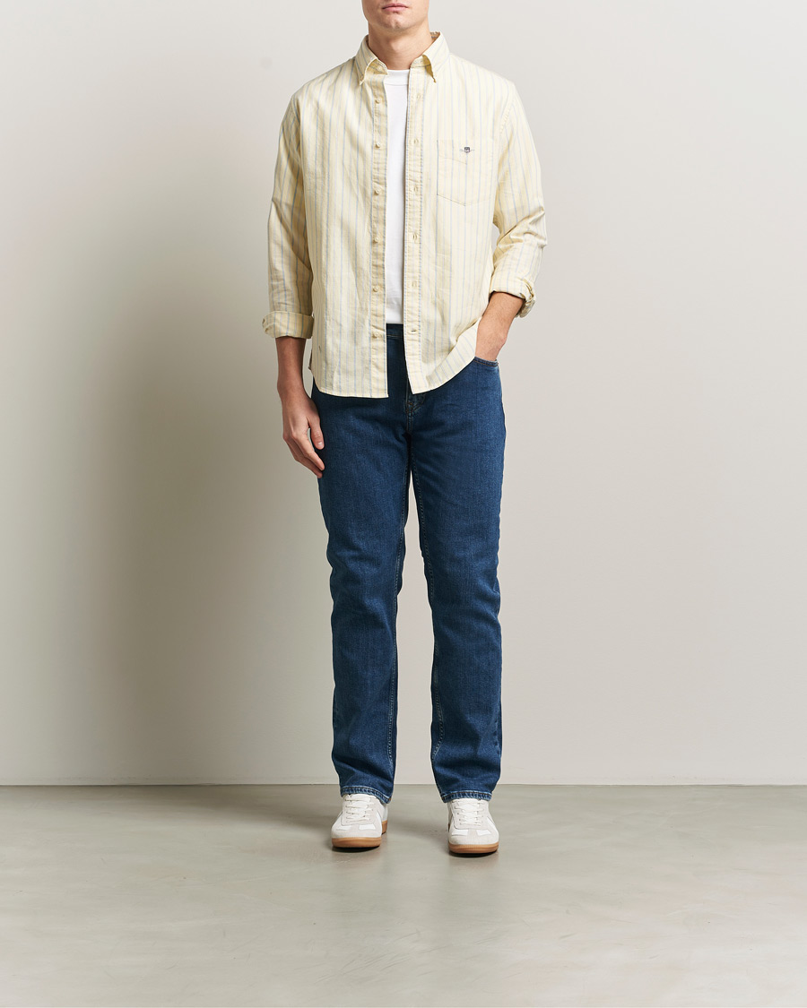 Mies | Housut | Gant | Regular Fit Jeans Mid Blue Vintage