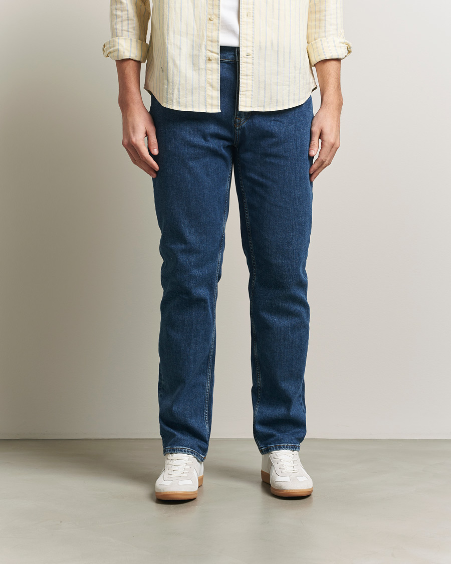 Mies | Housut | Gant | Regular Fit Jeans Mid Blue Vintage