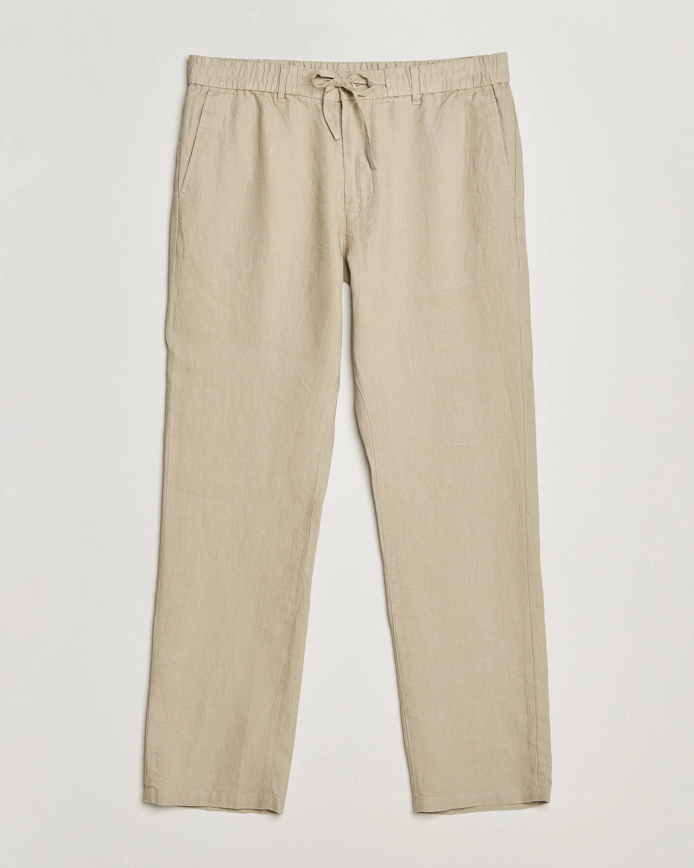 Mies | Housut | Gant | Regular Fit Linen Drawstring Pants Oat Beige