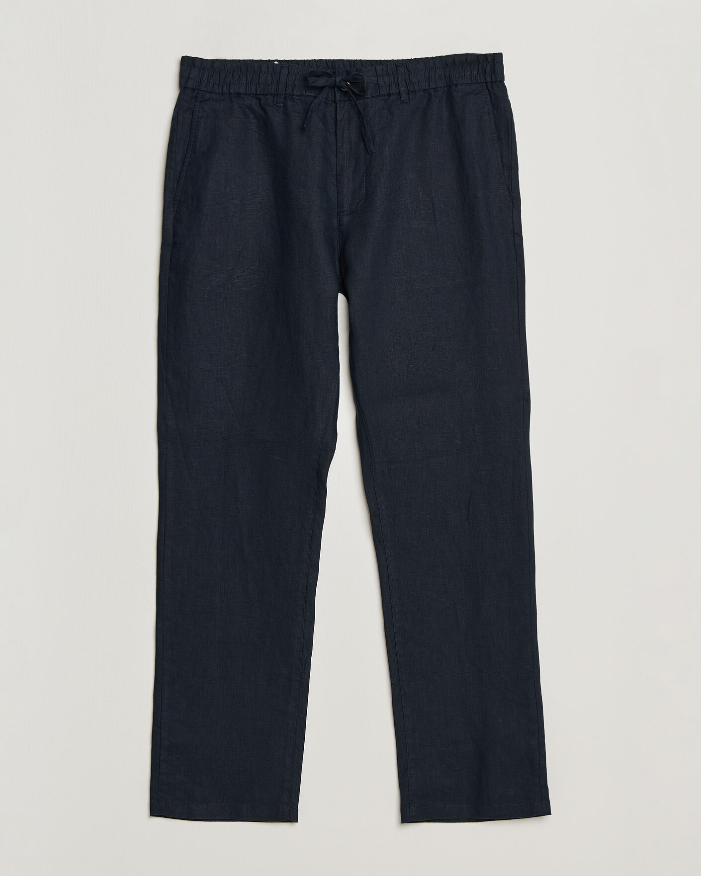 Mies | Housut | GANT | Regular Fit Linen Drawstring Pants Evening Blue