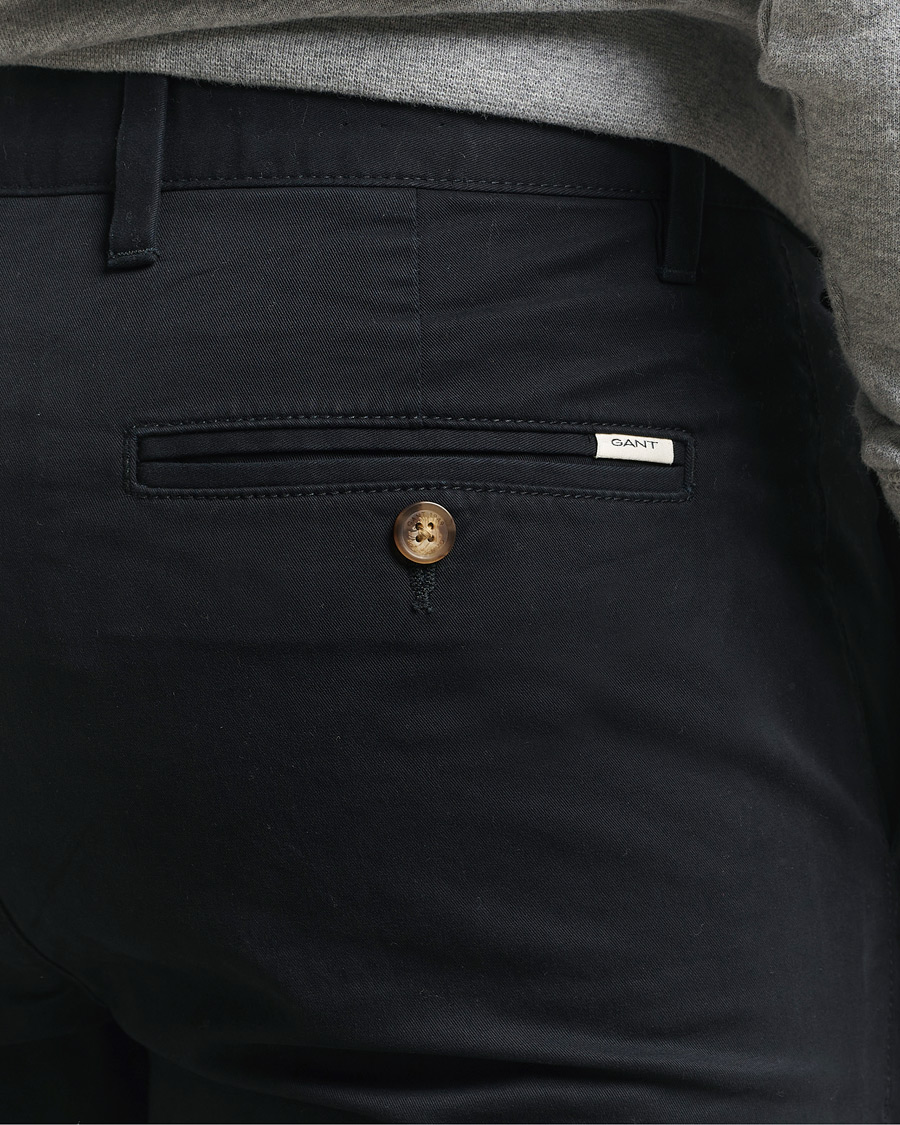 Mies | Housut | GANT | Slim Fit Chinos Black
