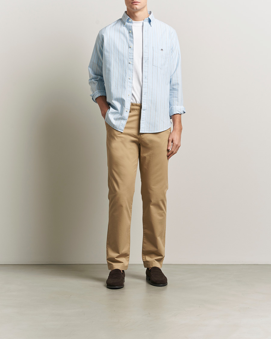 Mies | Housut | GANT | Regular Fit Chinos Dark Khaki