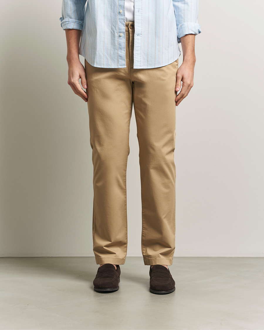 Mies | Housut | GANT | Regular Fit Chinos Dark Khaki
