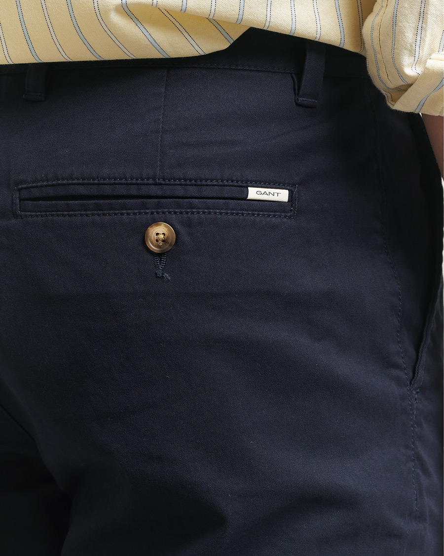 Mies | Housut | GANT | Regular Fit Chinos Evening Blue