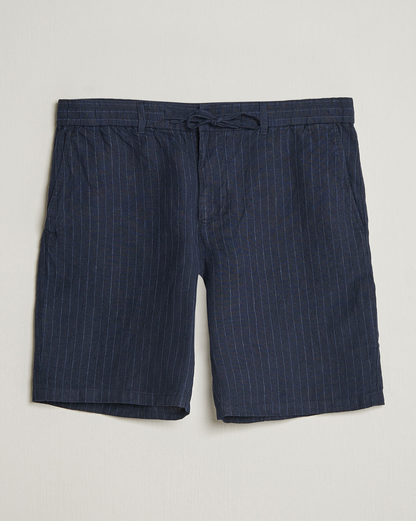 Mies | Shortsit | Gant | Regular Fit Striped Linen Drawstring Shorts Evening Blue