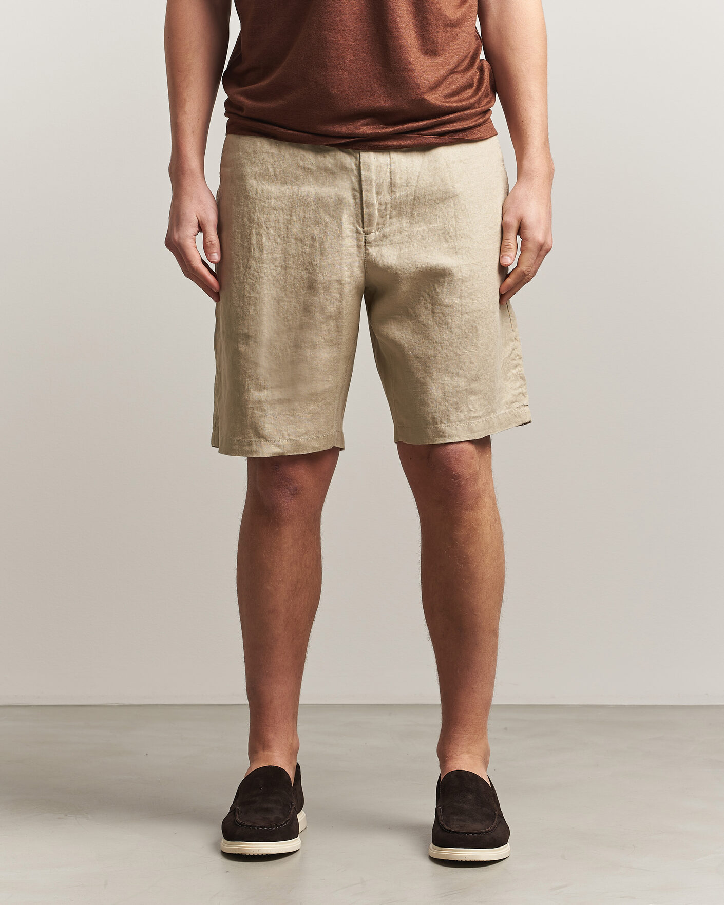 Mies | Shortsit | GANT | Regular Fit Linen Drawstring Shorts Oat Beige